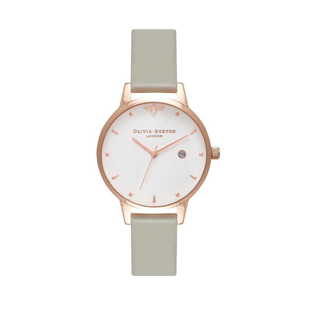 Olivia burton rose gold watch outlet strap