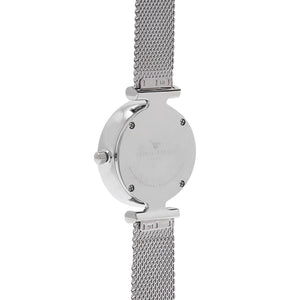 Olivia Burton Queen Bee Silver Mesh Watch