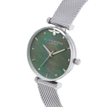 Load image into Gallery viewer, Olivia Burton Queen Bee Silver Mesh Watch