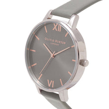 Load image into Gallery viewer, Olivia Burton Big Dial Silver Case Steel Grey Watch