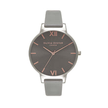 Load image into Gallery viewer, Olivia Burton Big Dial Silver Case Steel Grey Watch