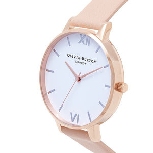 Olivia Burton Big Dial Rose Gold Dusty Peach Watch