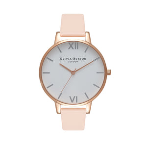 Olivia Burton Big Dial Rose Gold Dusty Peach Watch