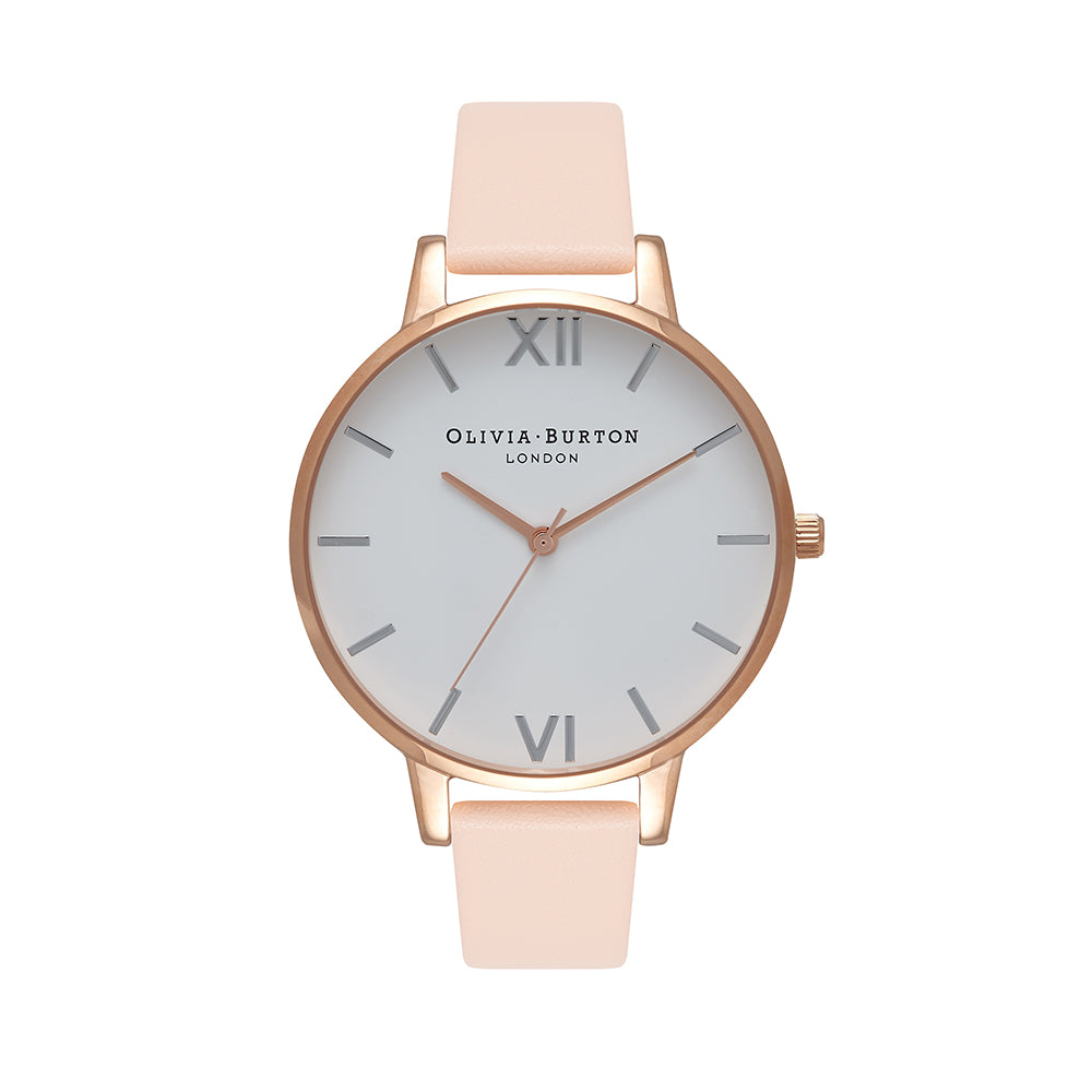 Olivia Burton Big Dial Rose Gold Dusty Peach Watch