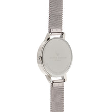 Load image into Gallery viewer, Olivia Burton White Dial Silver Mesh Watch