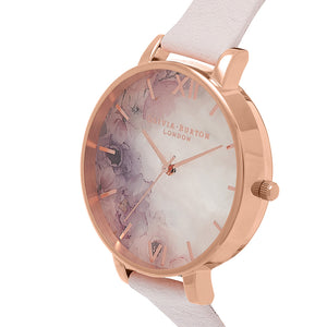 Olivia Burton Semi Precious Rose Gold Blossom Watch