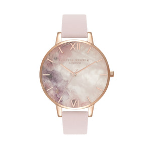 Olivia Burton Semi Precious Rose Gold Blossom Watch