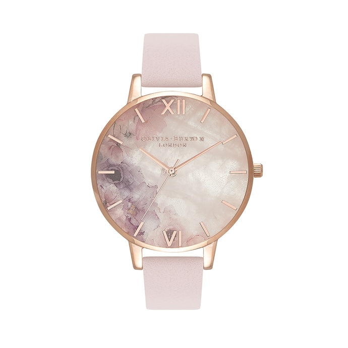 Olivia Burton Semi Precious Rose Gold Blossom Watch