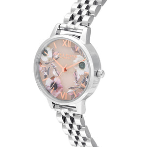 Olivia Burton Semi Precious Silver Bracelet Watch