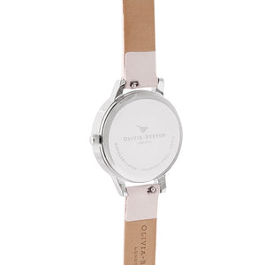 Olivia Burton Semi Precious Silver Blossom Watch