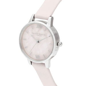 Olivia Burton Semi Precious Silver Blossom Watch