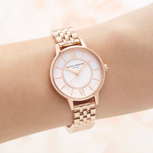 Olivia Burton Wonderland Rose Gold Bracelet Watch