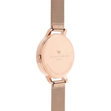 Load image into Gallery viewer, Olivia Burton Signature Florals Rose Gold Mesh Watch