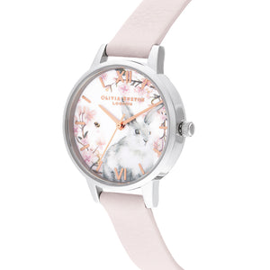 Olivia Burton Pretty Blossom Silver Blush Watch