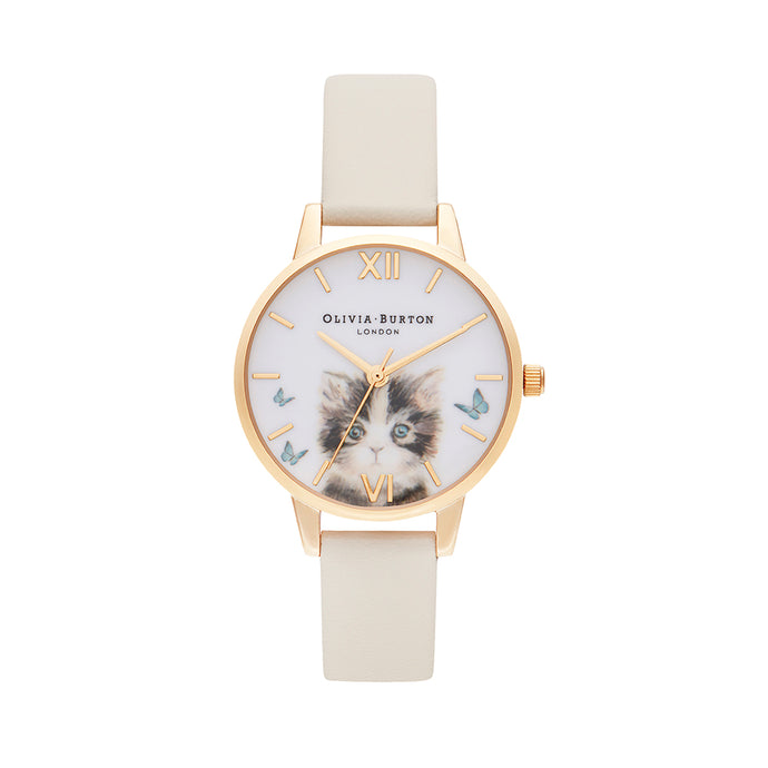 Olivia Burton Illustrated Animals Gold Watch