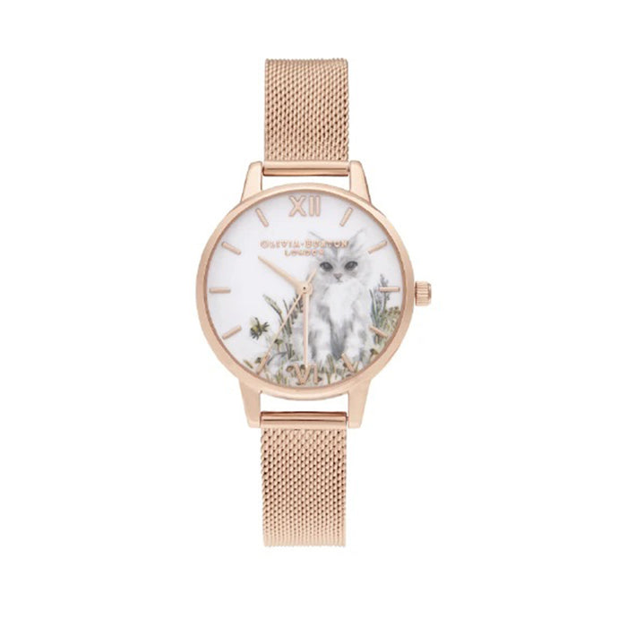 Olivia Burton Illustrated Animals Rose Gold Watch