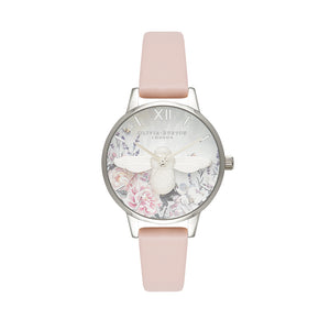 Olivia Burton Glasshouse Silver Lilac Watch