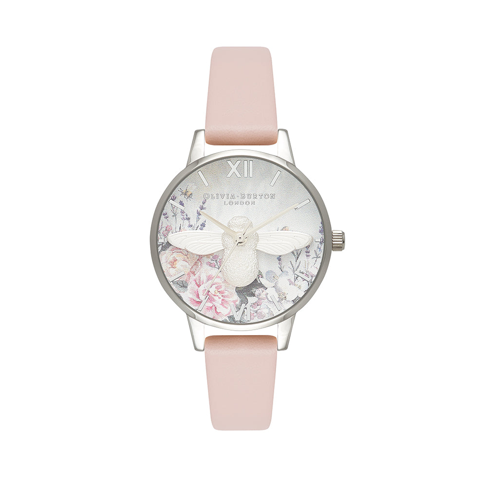 Olivia Burton Glasshouse Silver Lilac Watch