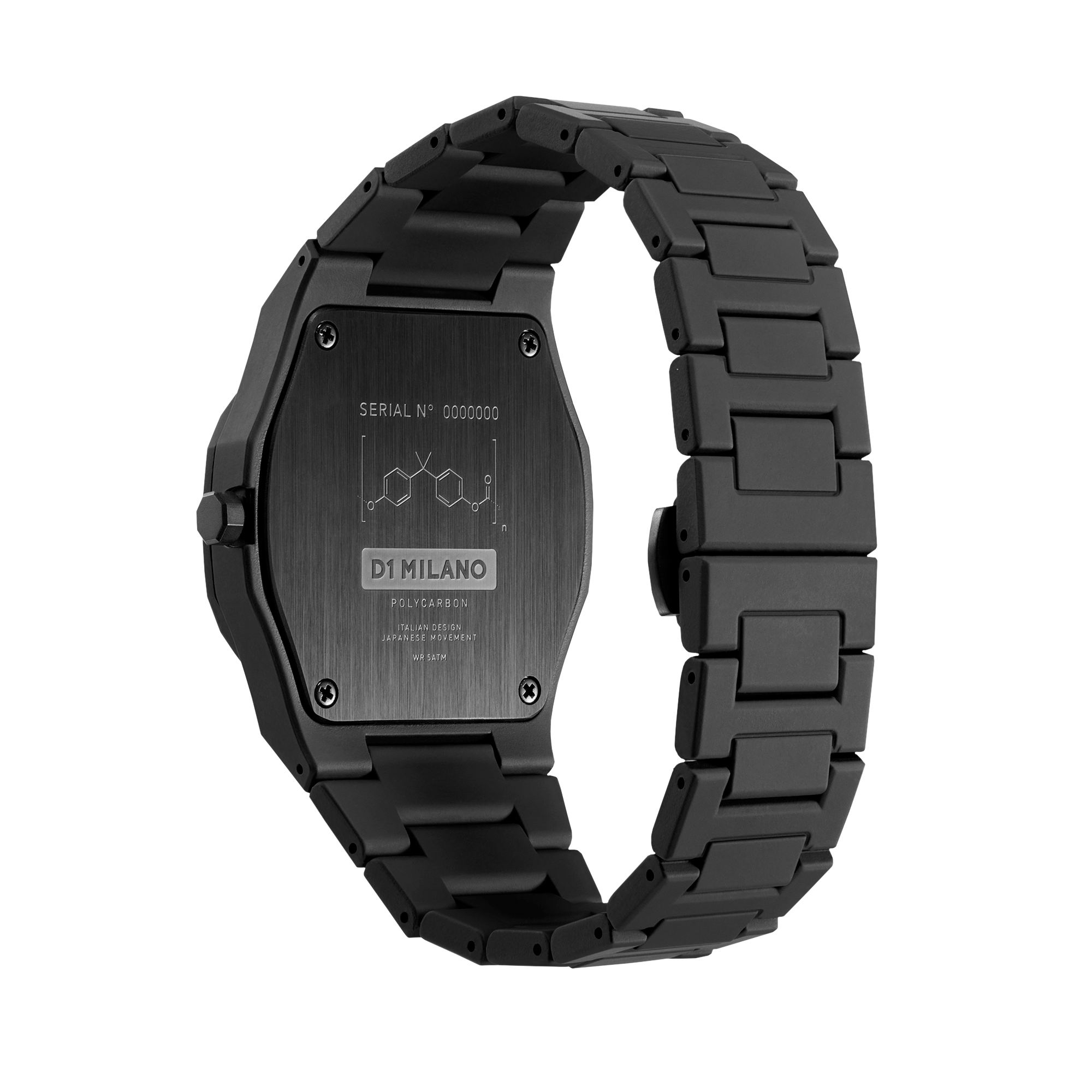 D1 milano discount watch black