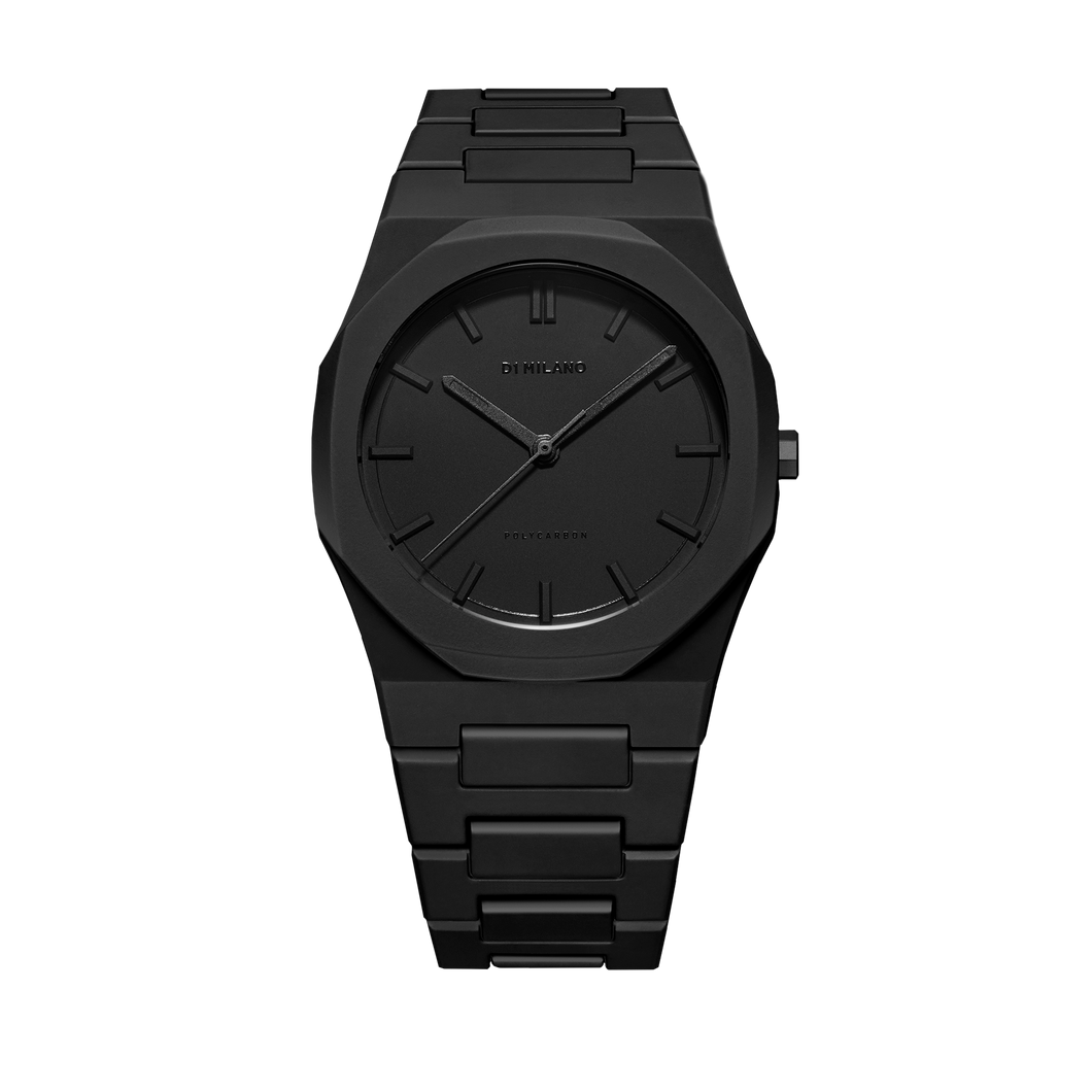 D1 Milano Polycarbonate Black Watch