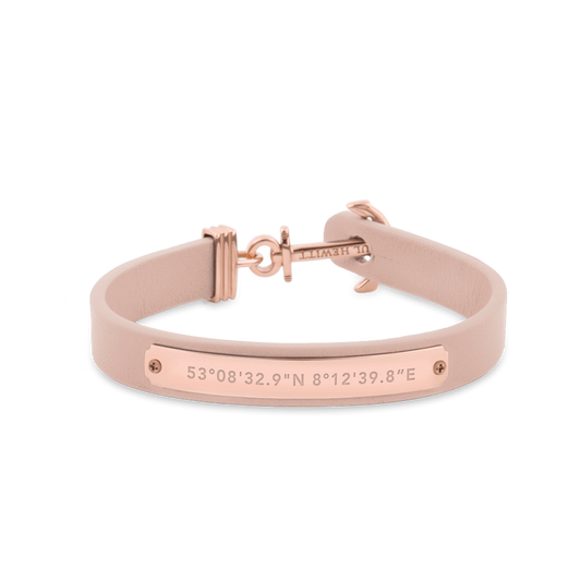 Paul Hewitt Signum Female Coordinates Rose Gold / Nude Bracelet - XS