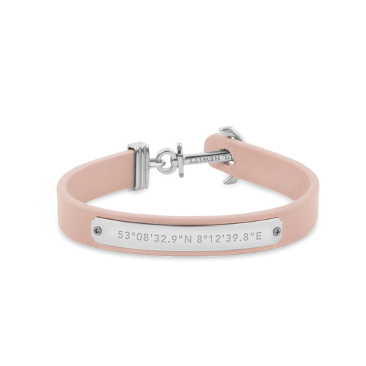 Paul Hewitt Signum Female Coordinates Silver / Nude Bracelet - M