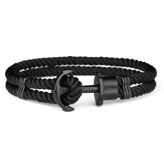 Paul Hewitt Phrep Nylon Black / Black Bracelet - XXL