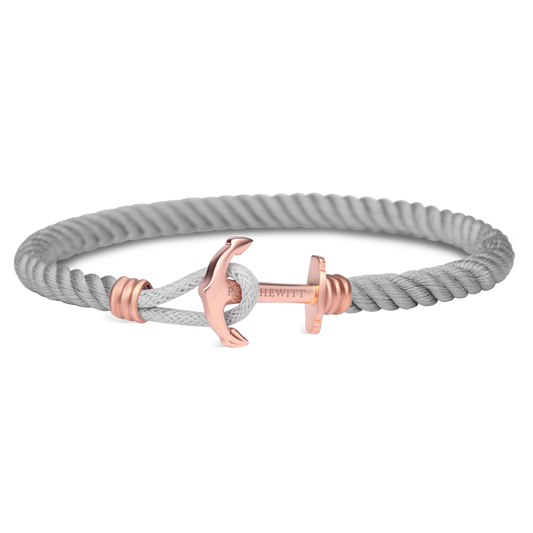 Paul Hewitt Phrep Lite Nylon Rose Gold / Grey Bracelet - S