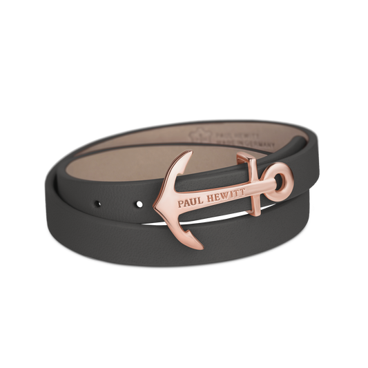 Paul Hewitt North Bound Rose Gold / Grey Bracelet - S