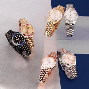 Chiara Ferragni Everyday Pink Zircon 34mm Gold Watch