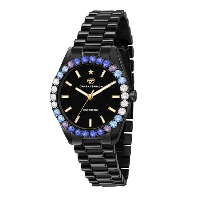 Chiara Ferragni Everyday Black Zircon 34mm Watch