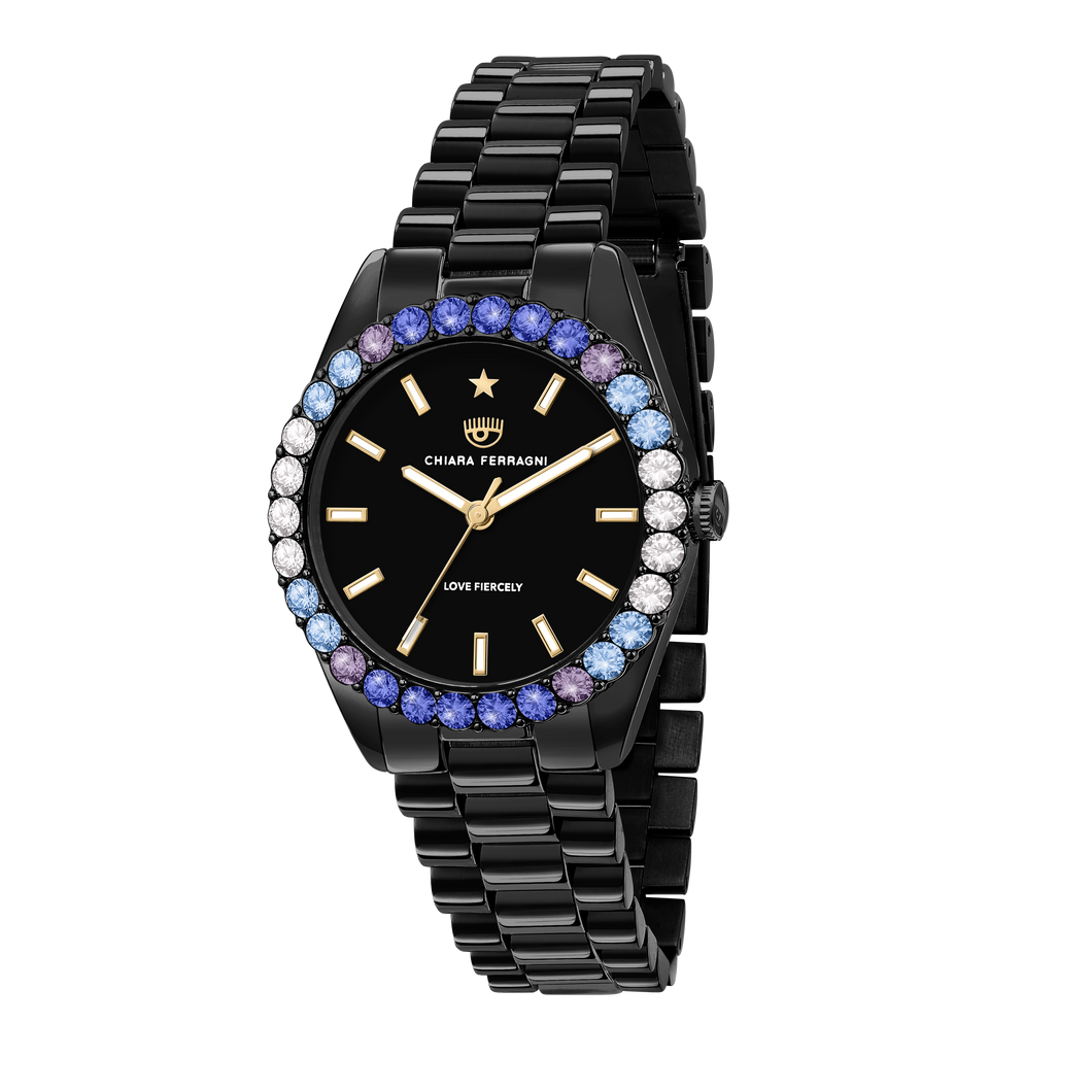 Chiara Ferragni Everyday Black Zircon 34mm Watch