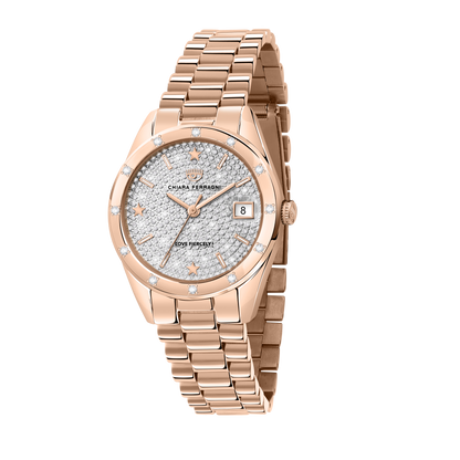 Chiara Ferragni Everyday Rose Gold Glitter 32mm Watch
