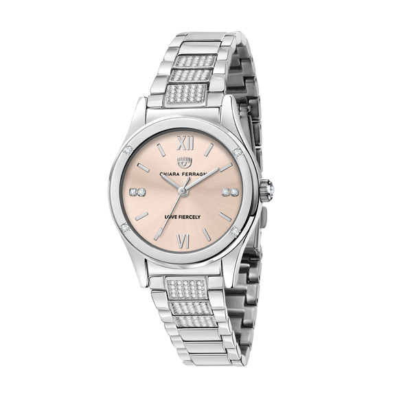Chiara Ferragni Contamporary Silver Rose 32mm Watch