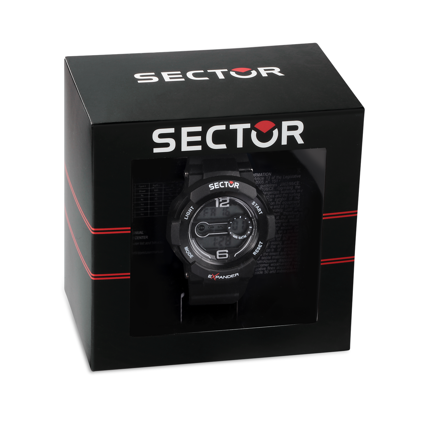 Sector EX-16 Black Digital Watch