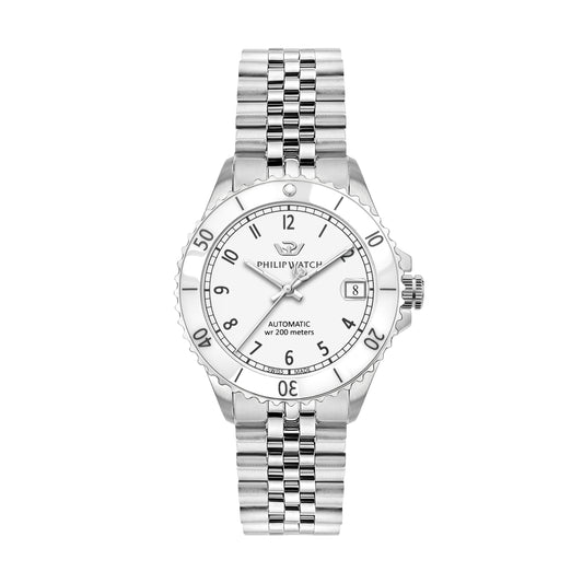 Philip Caribe Swiss Made Diving Silver Ladies Watch