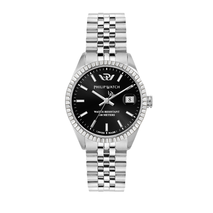 Philip Watch Swiss Made Caribe 35mm Silver Women's Watch