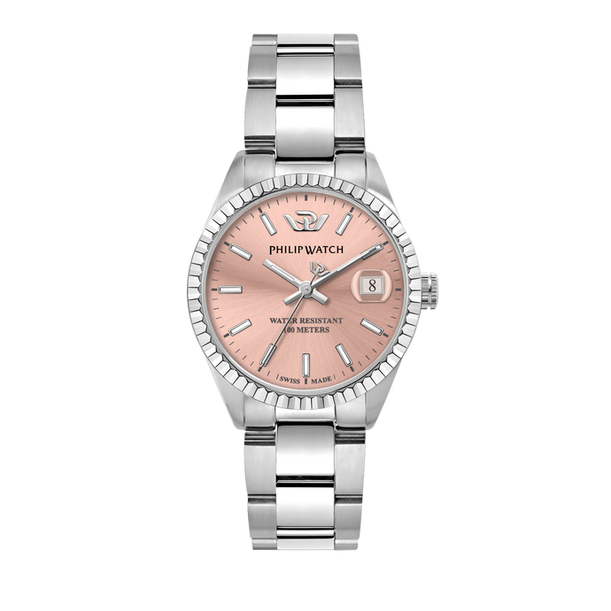 Philip Watch Swiss Made Caribe Pink 35mm Women's Watch