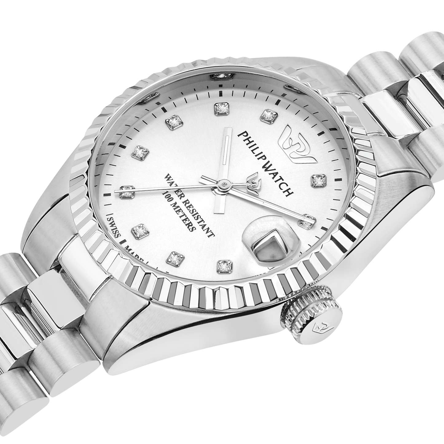 Philip Watch Swiss Made Caribe Diamond 31mm Watch