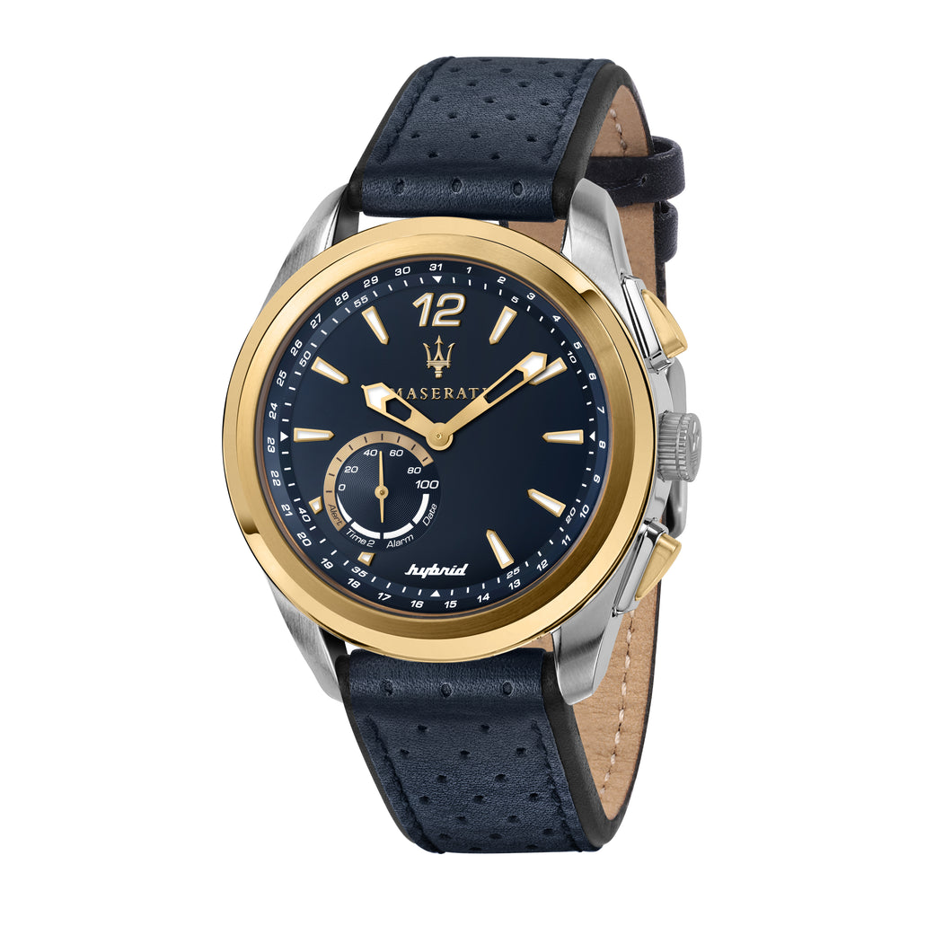 Maserati Traguardo Hybrid Navy Blue Smartwatch