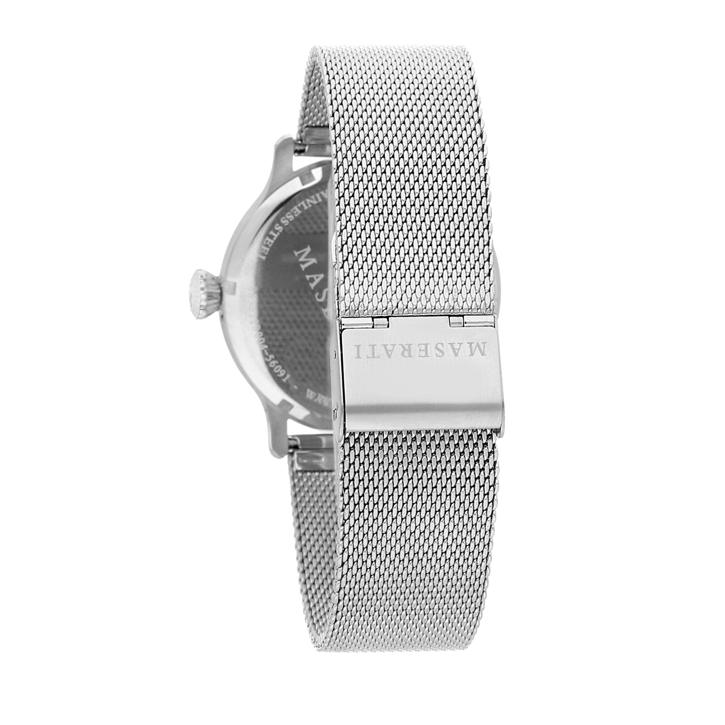 Maserati Epoca 42mm Blue Dial Steel Mesh Watch