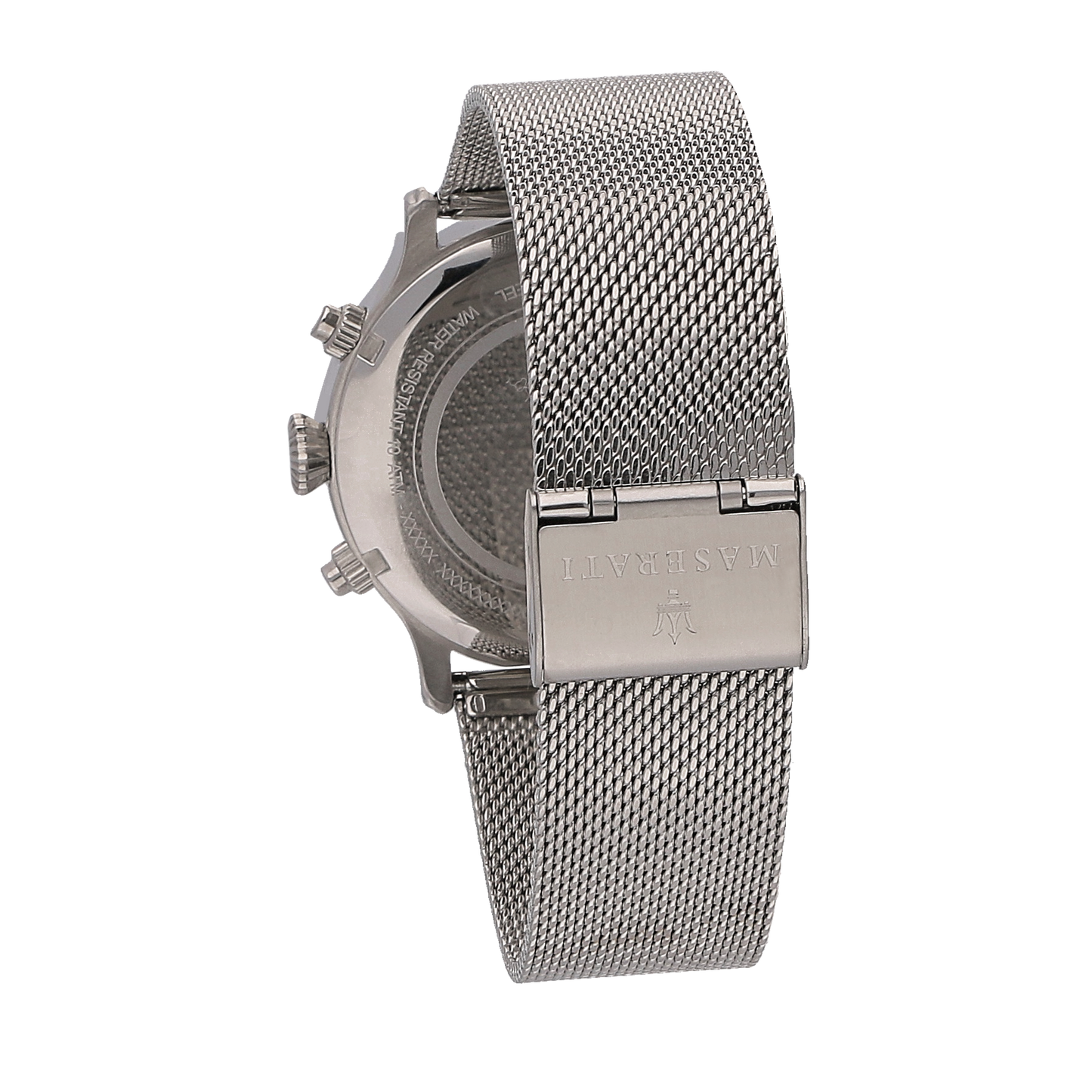 Maserati Epoca 42mm Blue Dial SIlver Mesh Watch