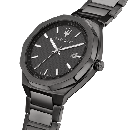 Maserati Stile Gun Metal Chronograph