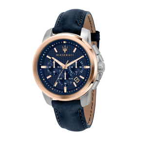 Maserati Successo Navy Blue Chronograph