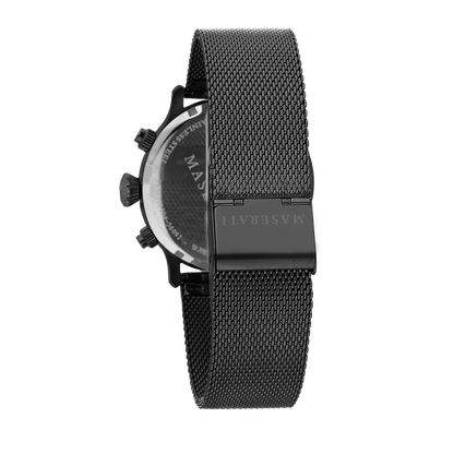 Maserati Epoca 42mm Black Steel Mesh Watch