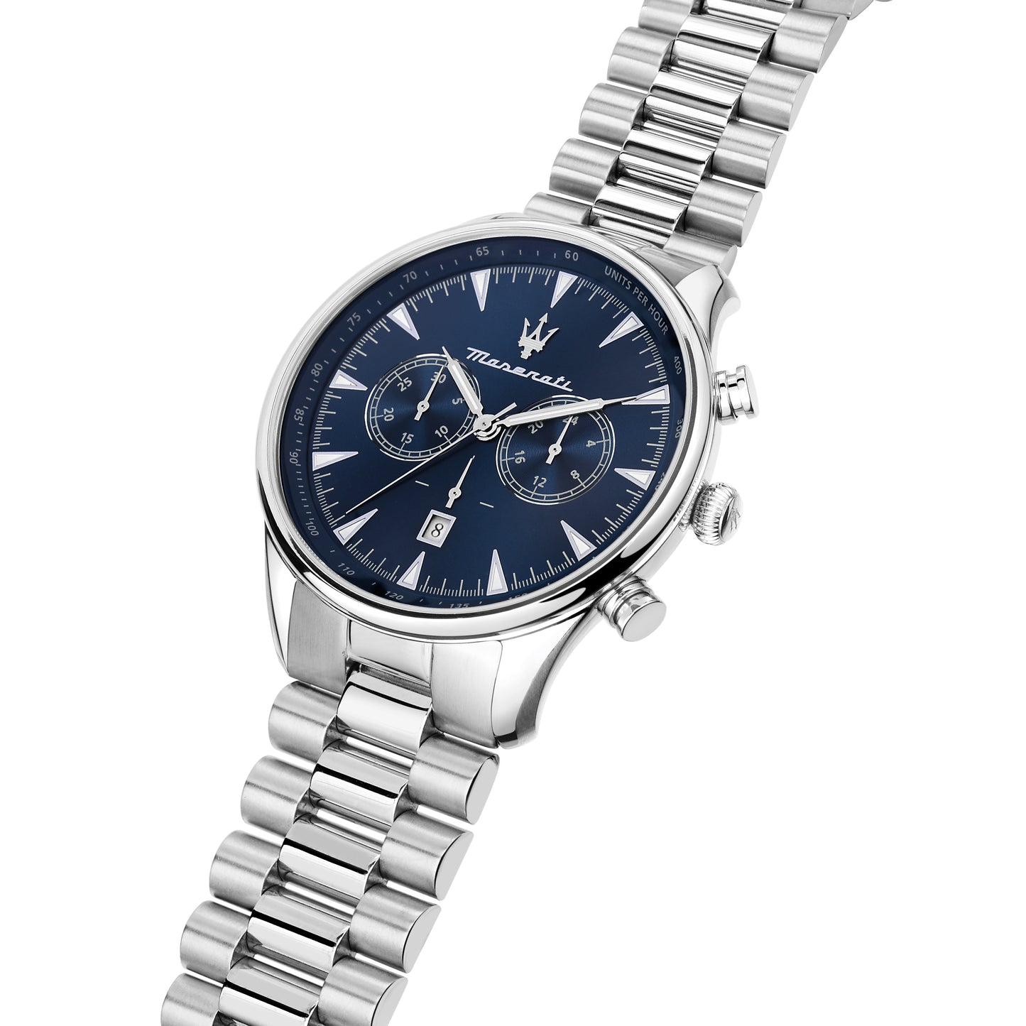 Maserati Tradizione Silver 45mm Chronograph