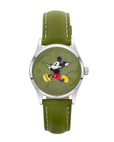 Disney Running Mickey Green Watch