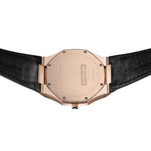 D1 Milano Ultra Slim 40mm Rose Gold Leather Watch