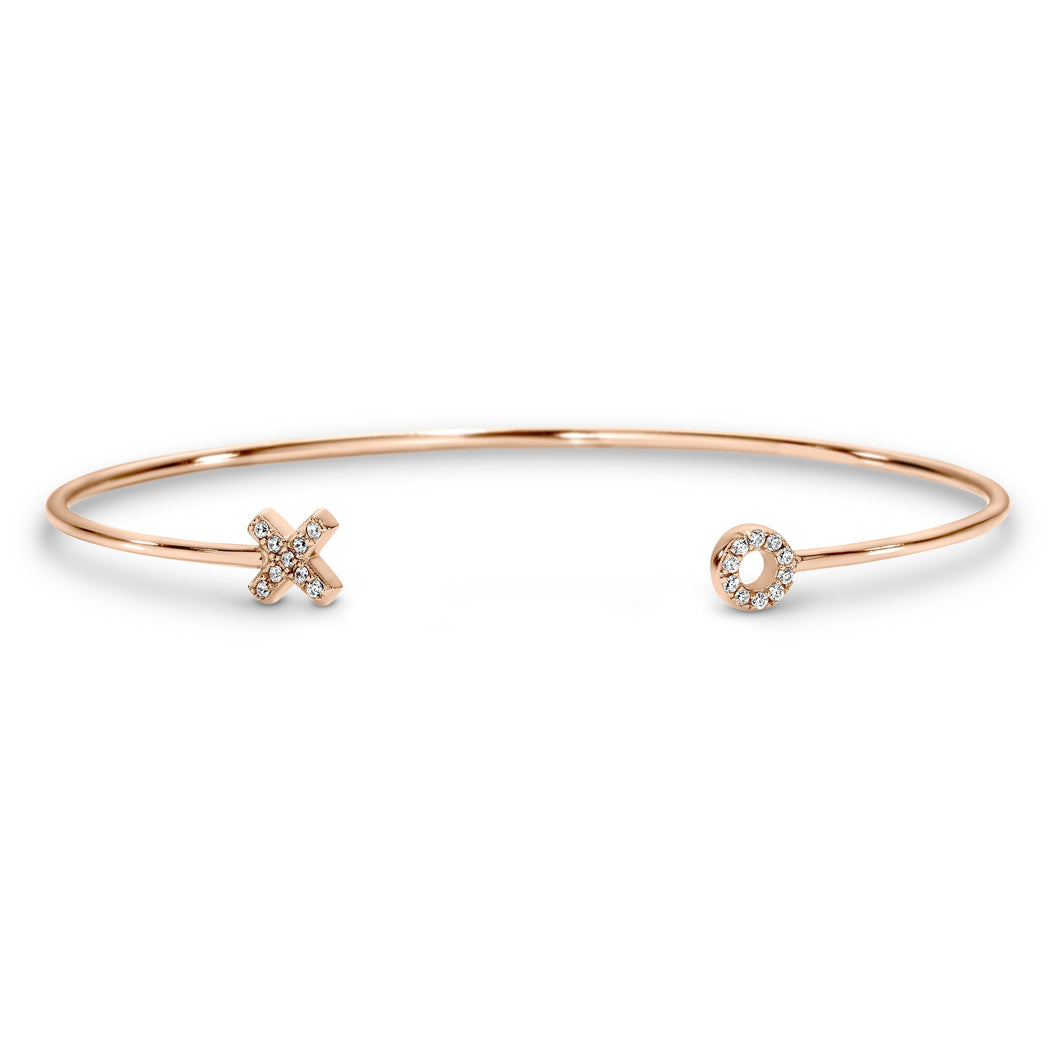 KISS HUG ROSE GOLD BANGLE