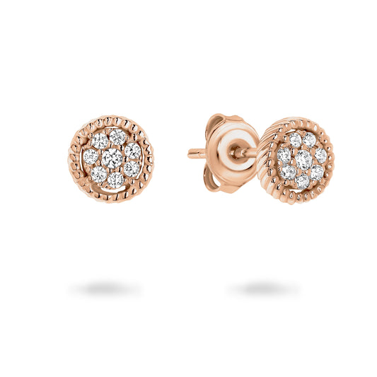 MICA ROSE GOLD EARRING